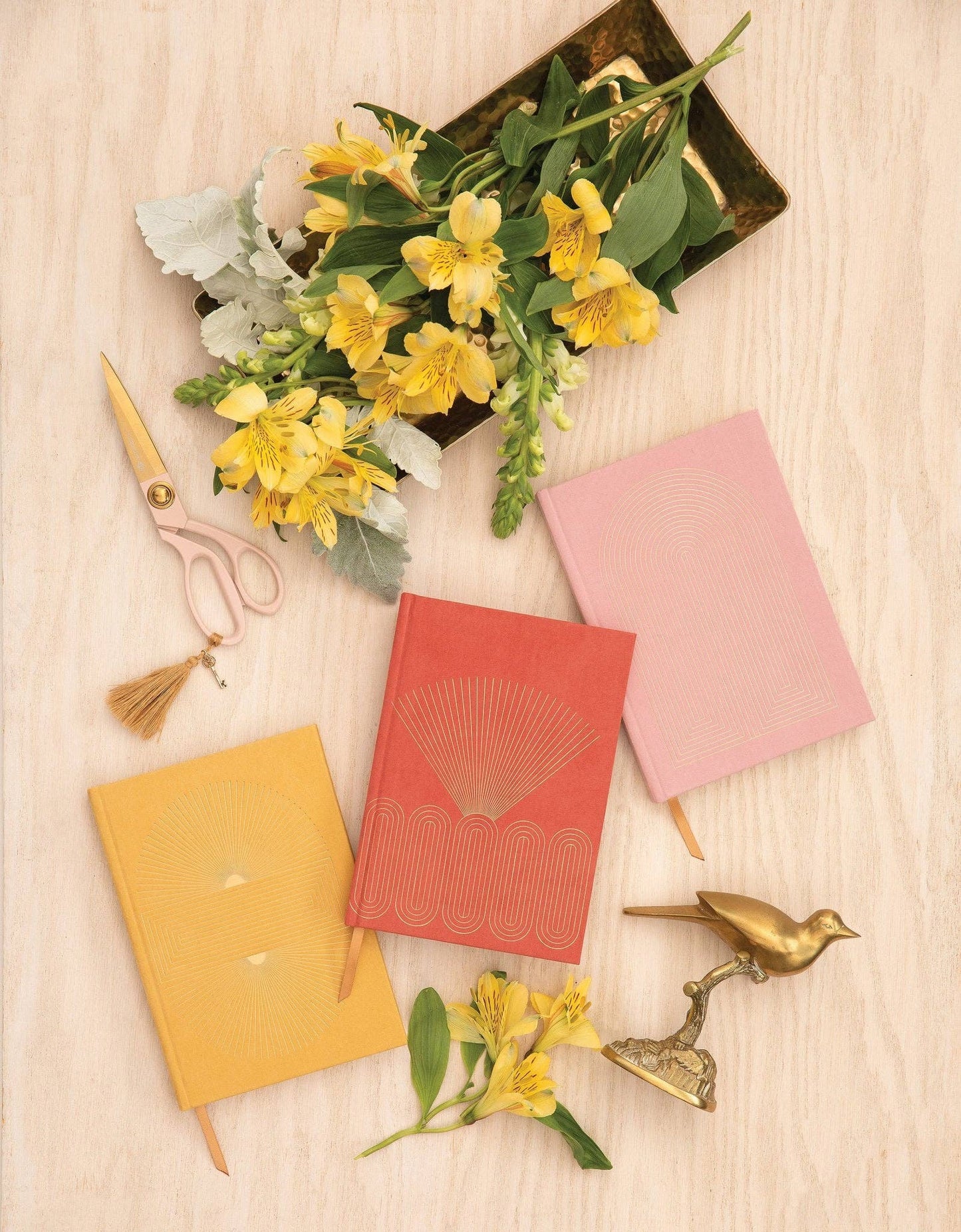 Suedette Journal - Pink - Radiant Rainbow