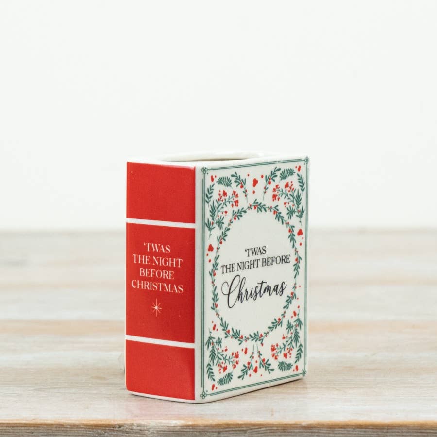 Book Vase "Twas The Night Before Christmas"