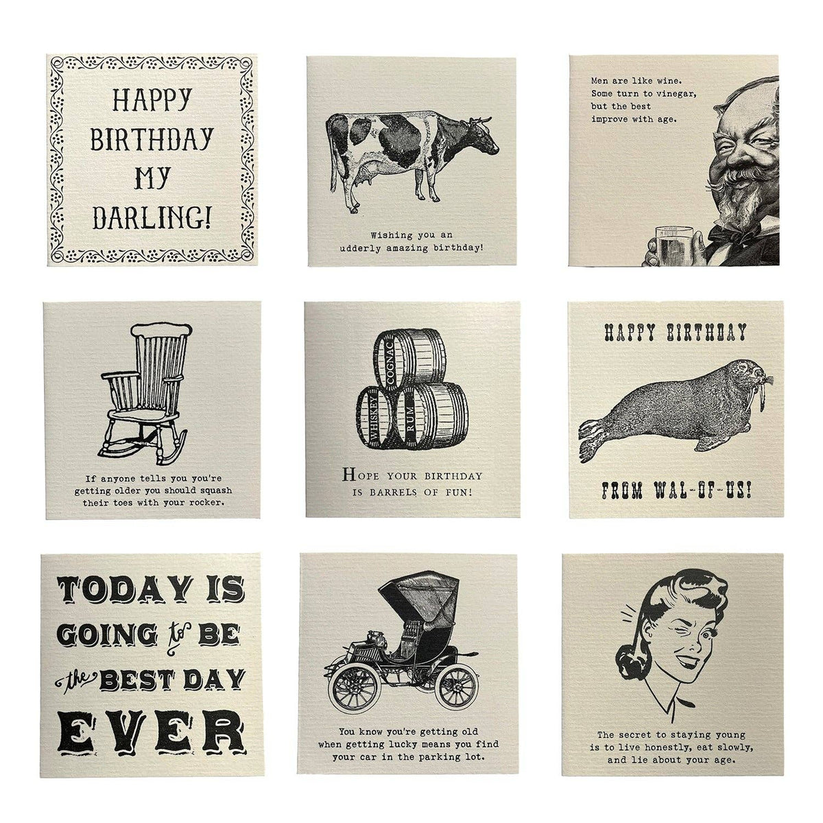 Birthday Notecards - Assorted Set of 20