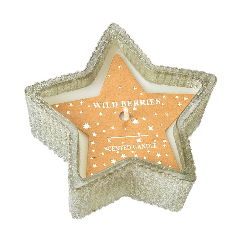Wild berries star candle