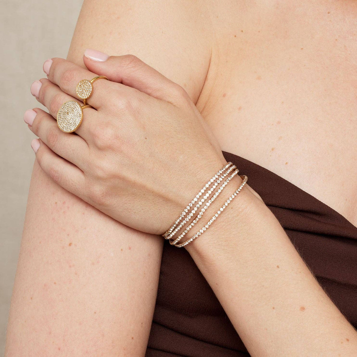 Piper circle sparkle Ring
