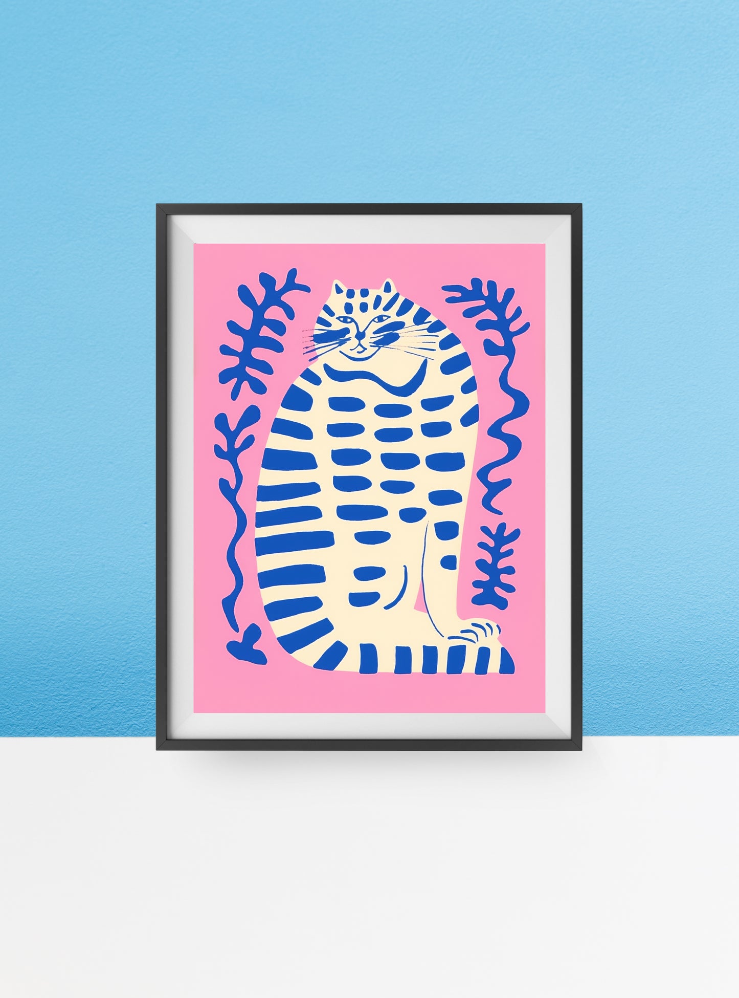 Budda cat print