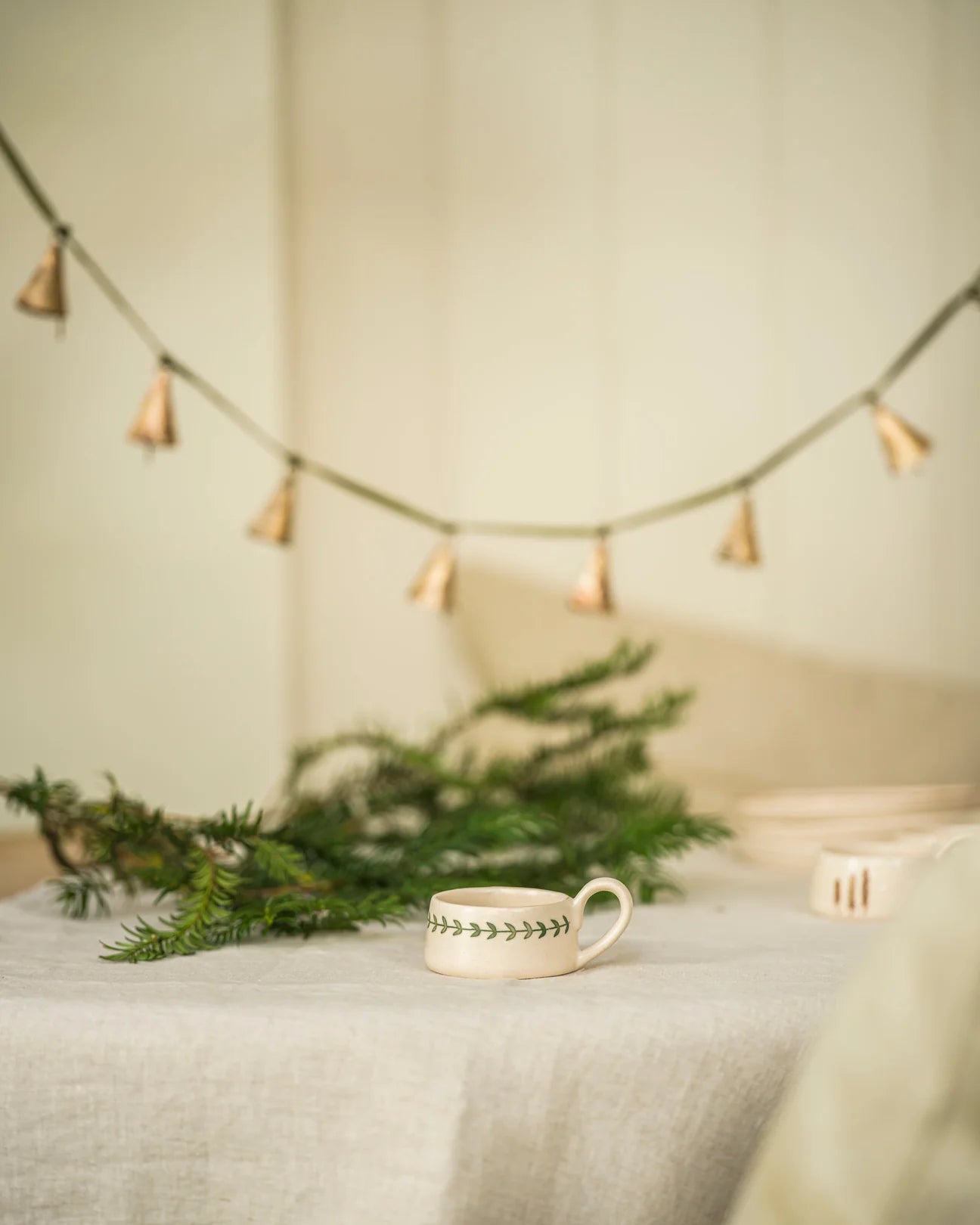 Hand Painted Tea Light Holder - Wreath