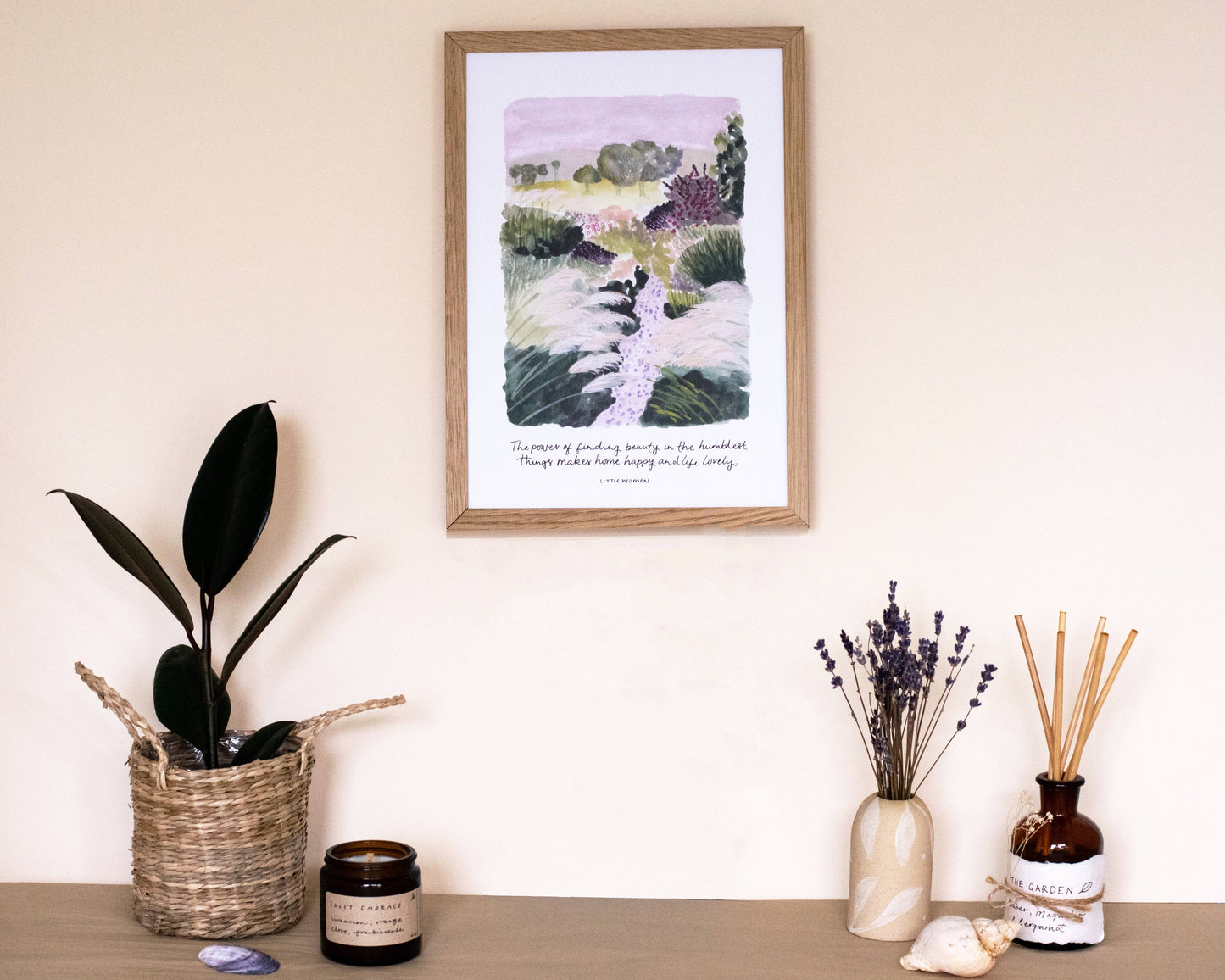 'Beauty In The Humble' A4 Little Women Wall Print