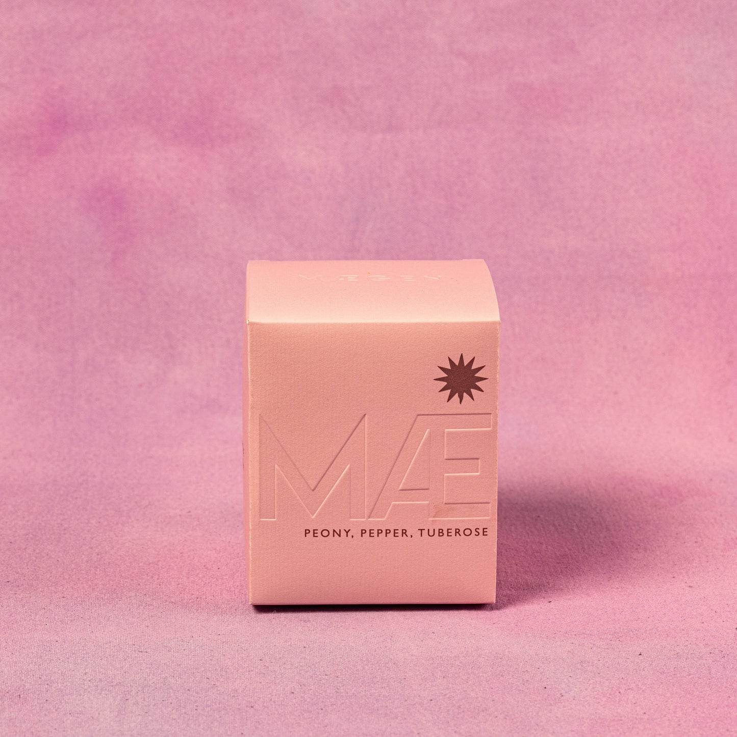 Pink / Star - Peony Tuberose boxed candle