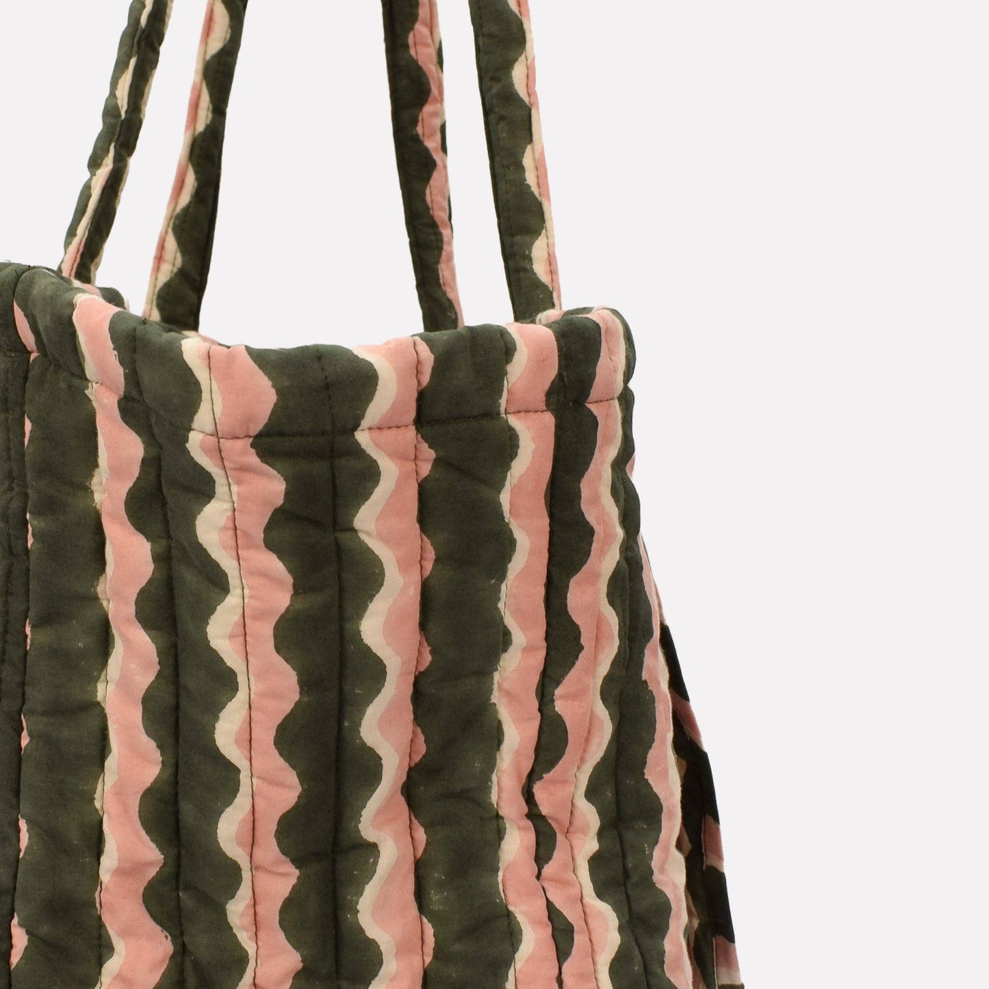 Quilted Carry All - Whirly Fern