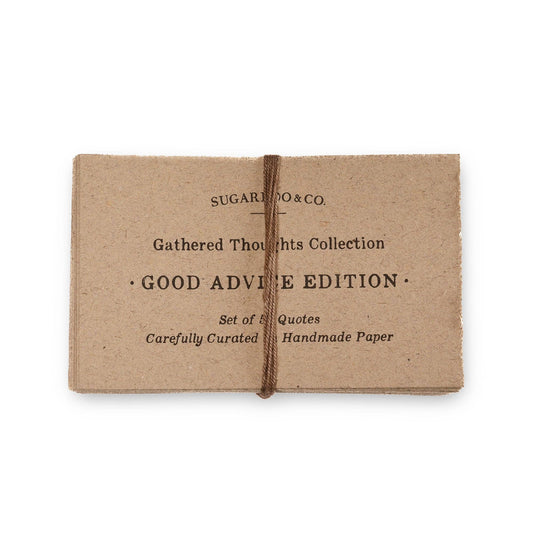 50 Gathered Thoughts of Good Advice on Handmade Paper