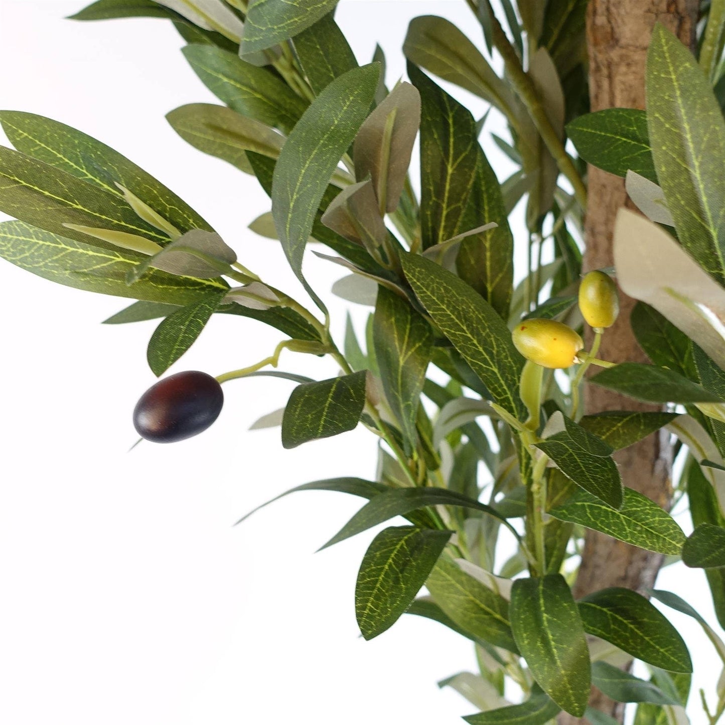 120cm Artificial natural look Olive Tree with wooden trunk