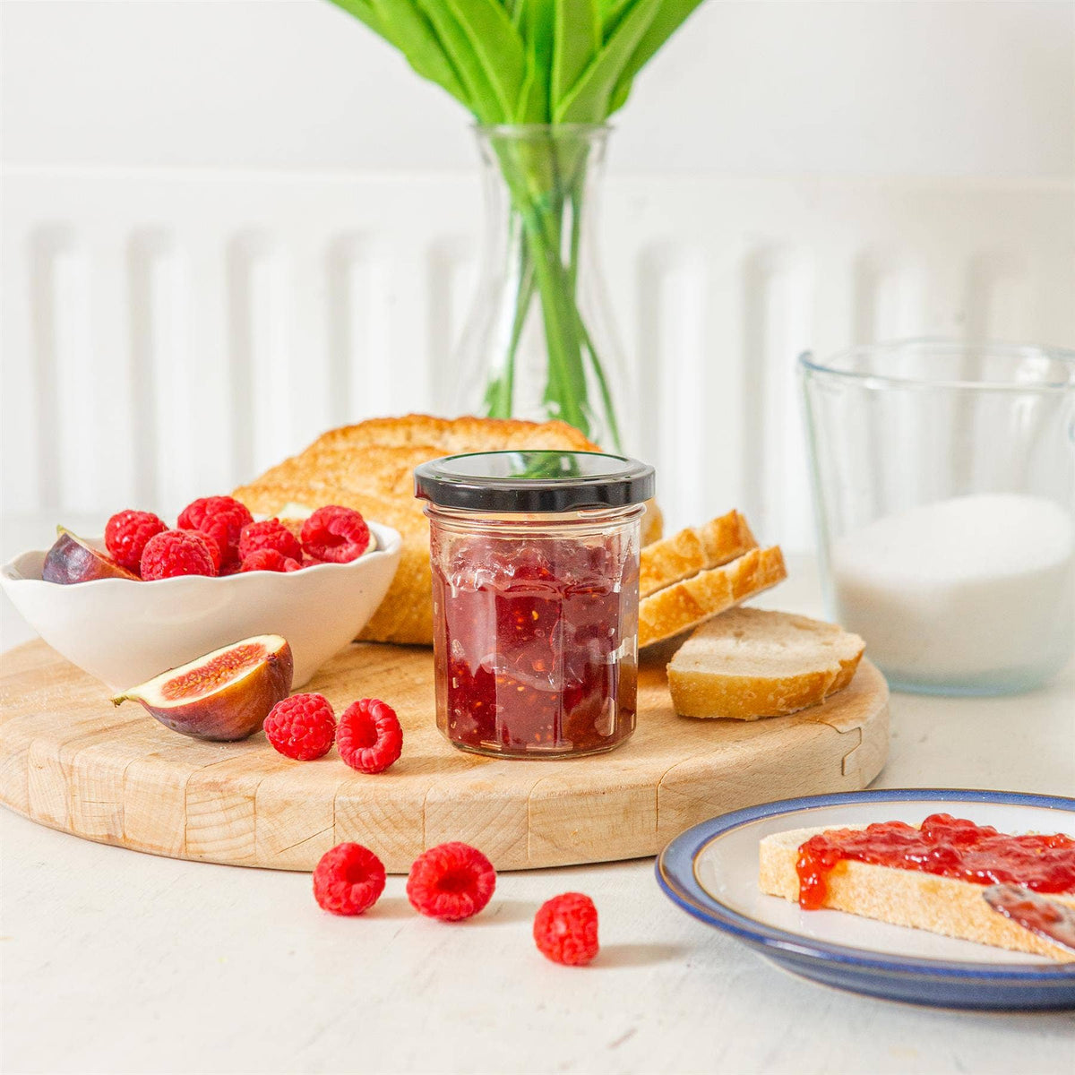 185ml Glass Jam Jar with Lid - By Argon Tableware