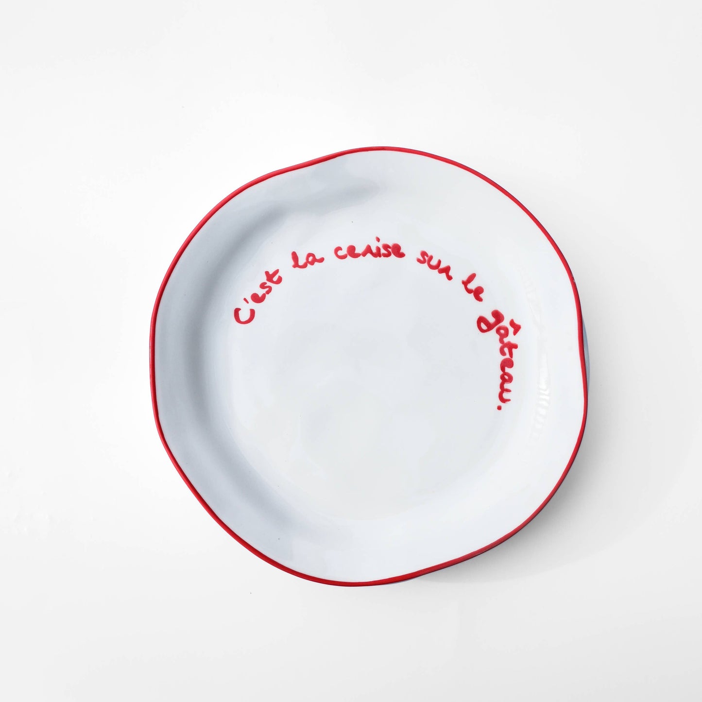 Statement Plate - 'C'est la cerise sur le gateau'