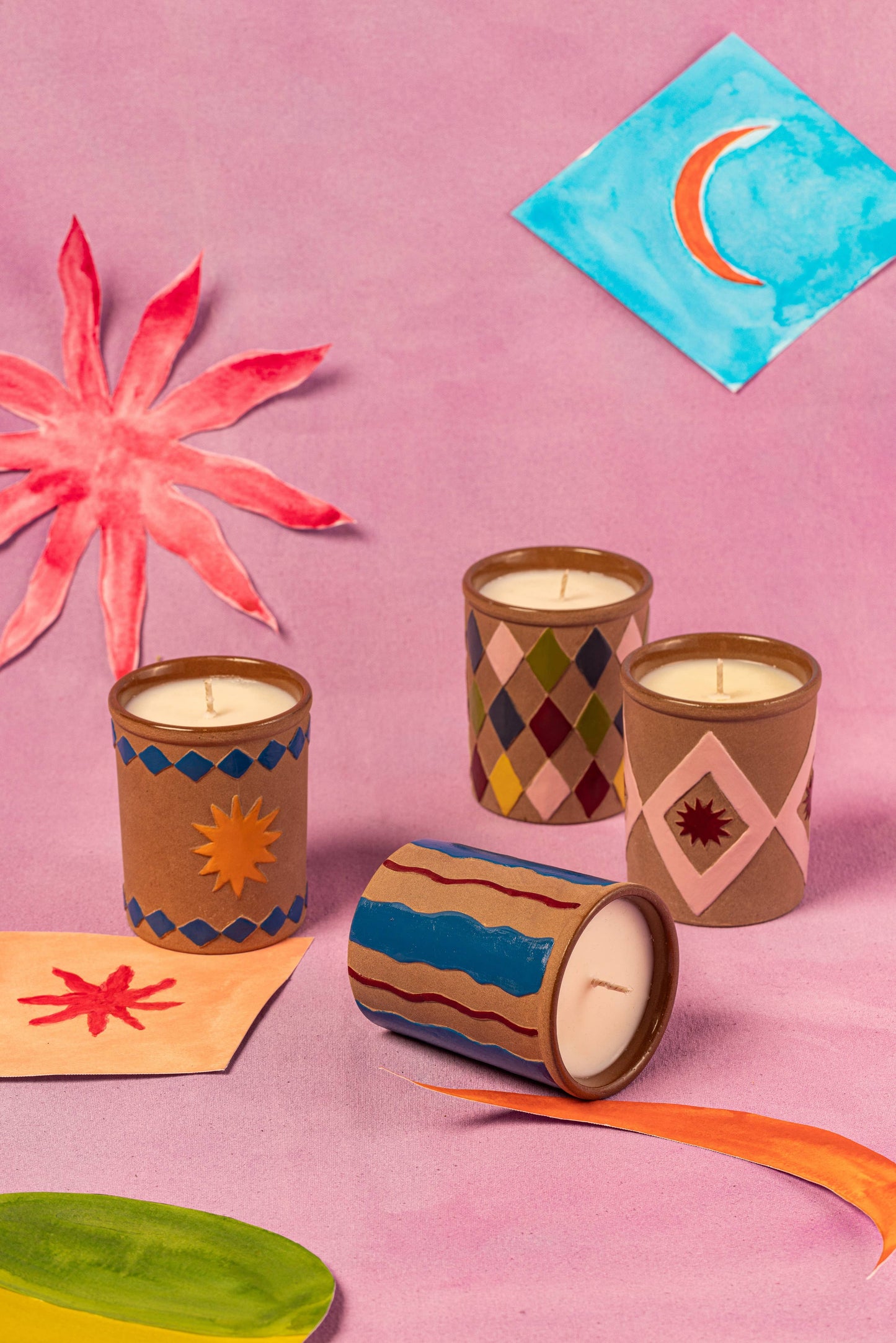 Yellow / Diamond - Marigold Clove boxed candle
