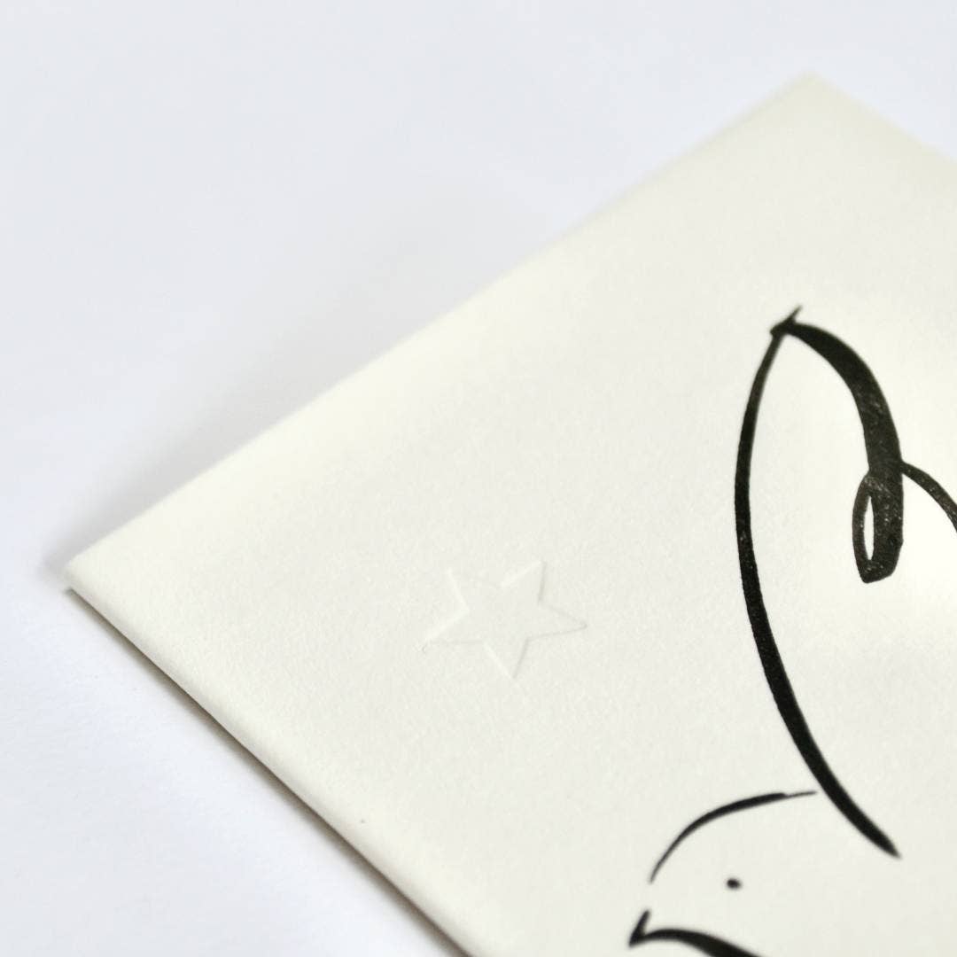 Peace Dove Handcrafted Christmas Card - Letterpress Printed