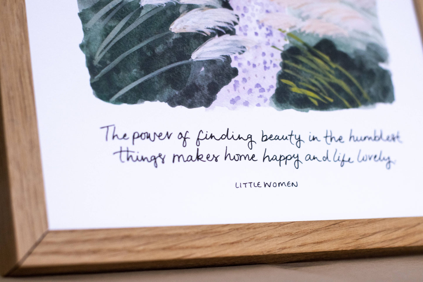 'Beauty In The Humble' A4 Little Women Wall Print