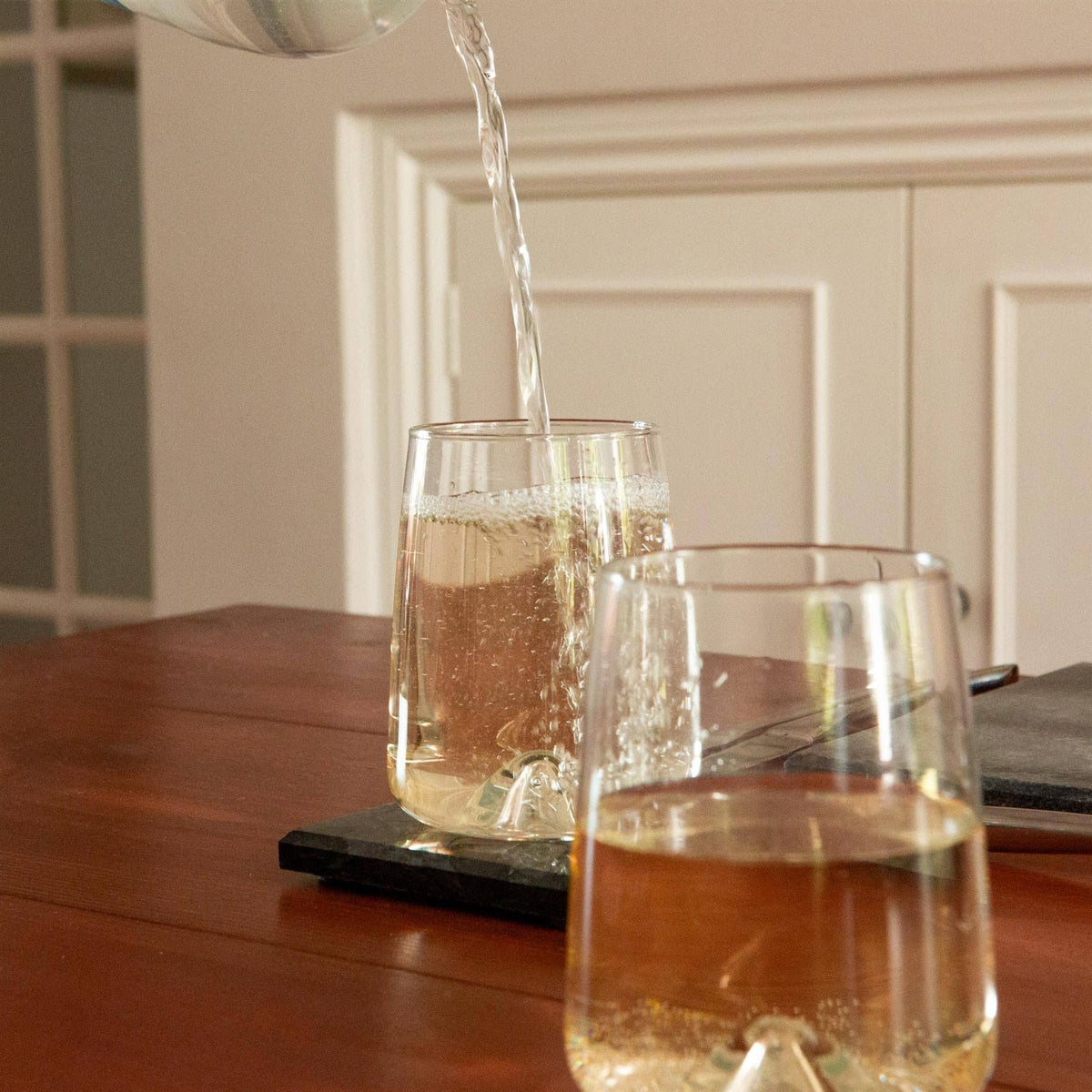 Marble Square Coaster - 10cm - By Argon Tableware