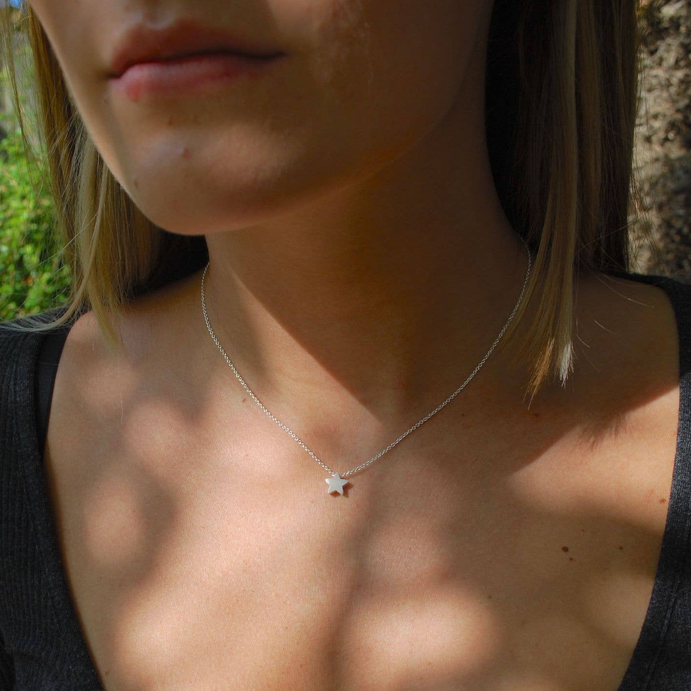 Silver Star Pendant Necklace