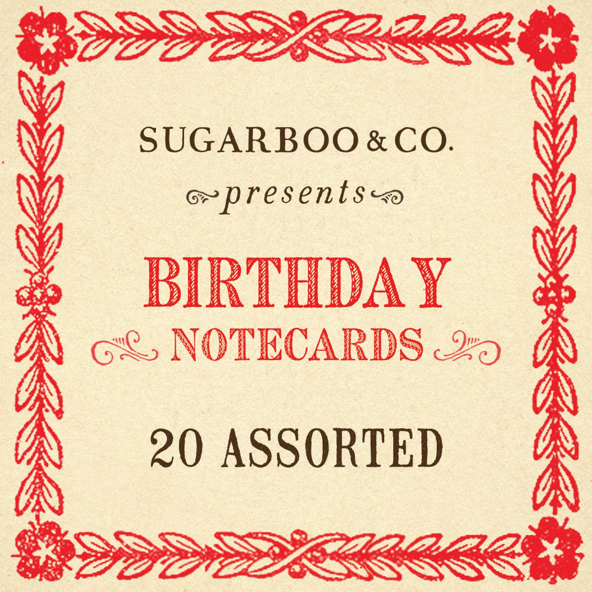 Birthday Notecards - Assorted Set of 20
