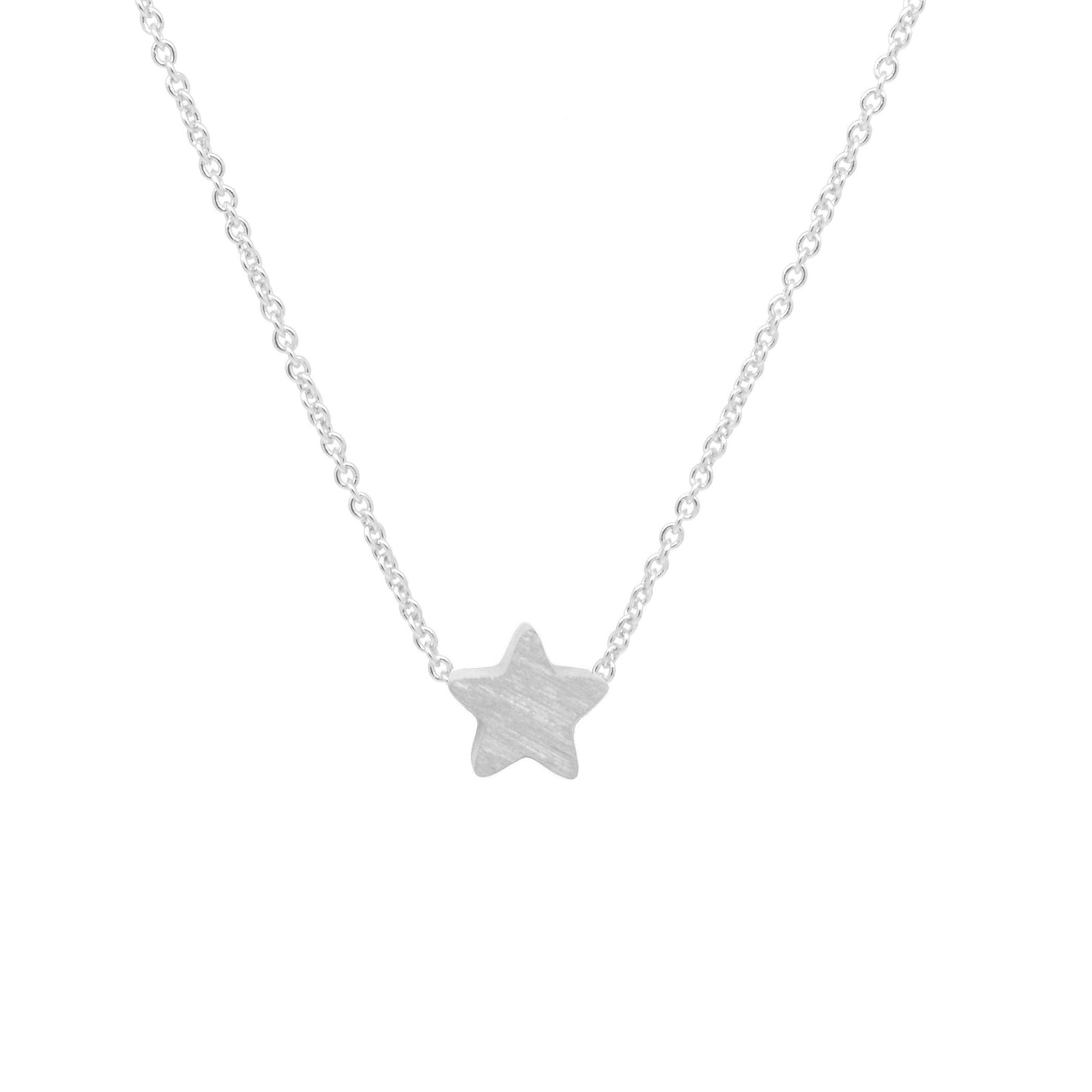 Silver Star Pendant Necklace