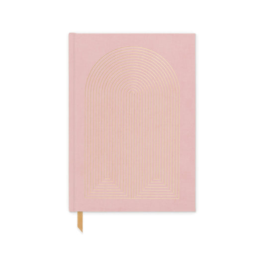 Suedette Journal - Pink - Radiant Rainbow