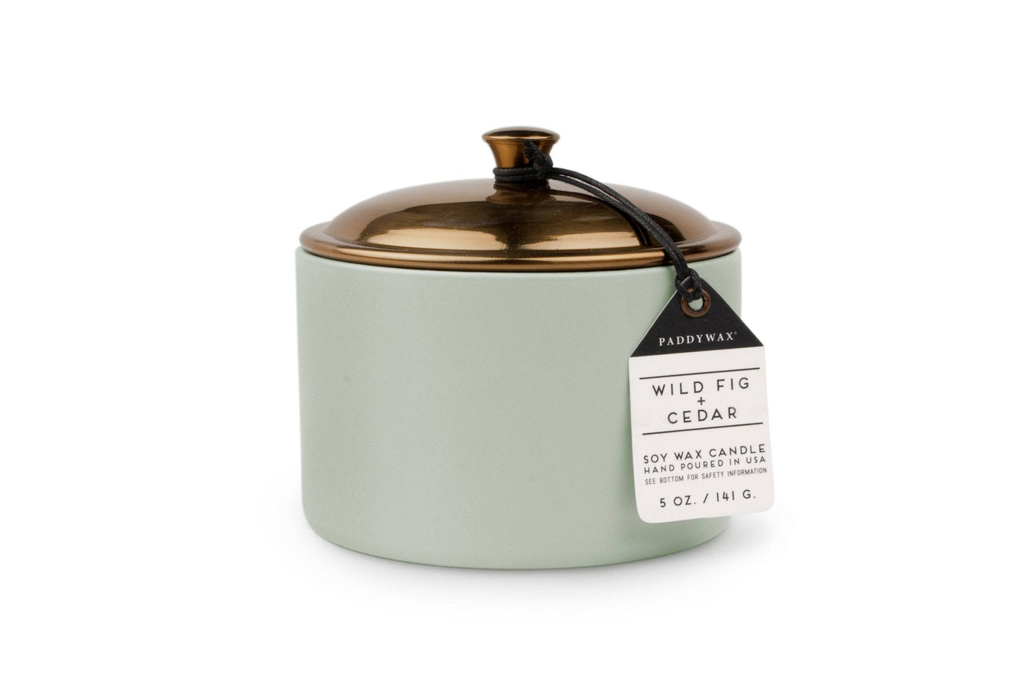 Hygge Ceramic Candle - Sage - Wild Fig & Cedar