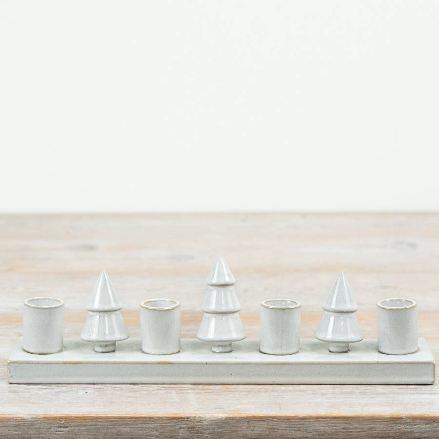 Ceramic Christmas Tree Candle Holder