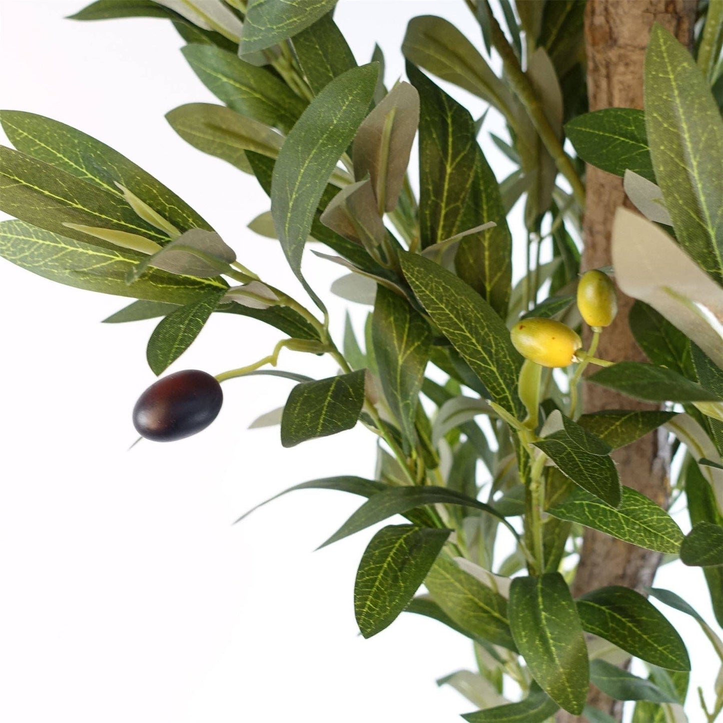 120cm Artificial natural look Olive Tree with wooden trunk