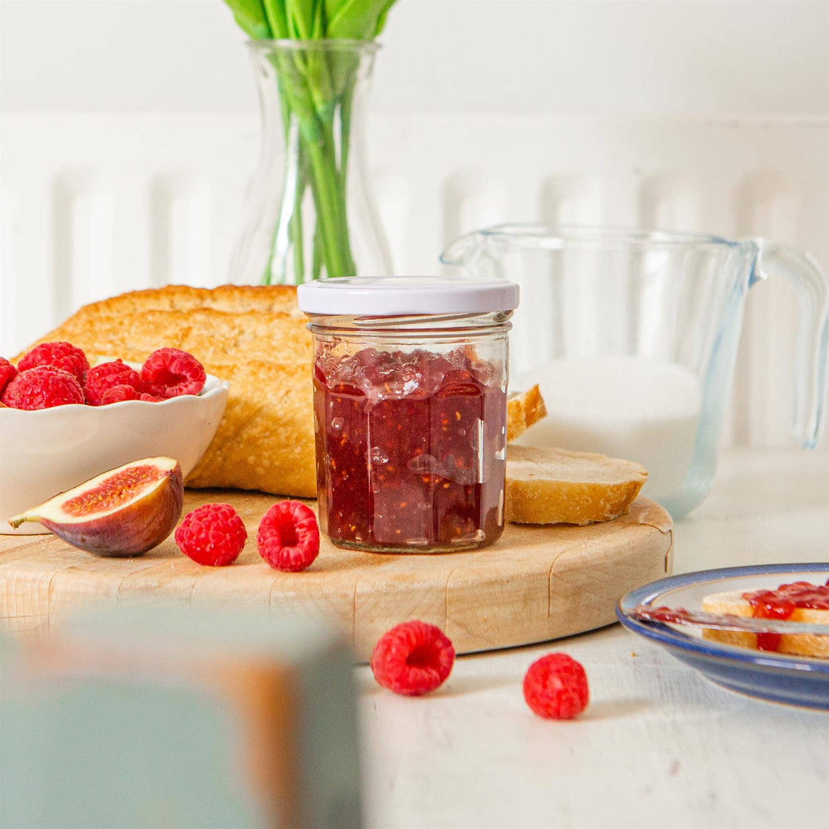 185ml Glass Jam Jar with Lid - By Argon Tableware