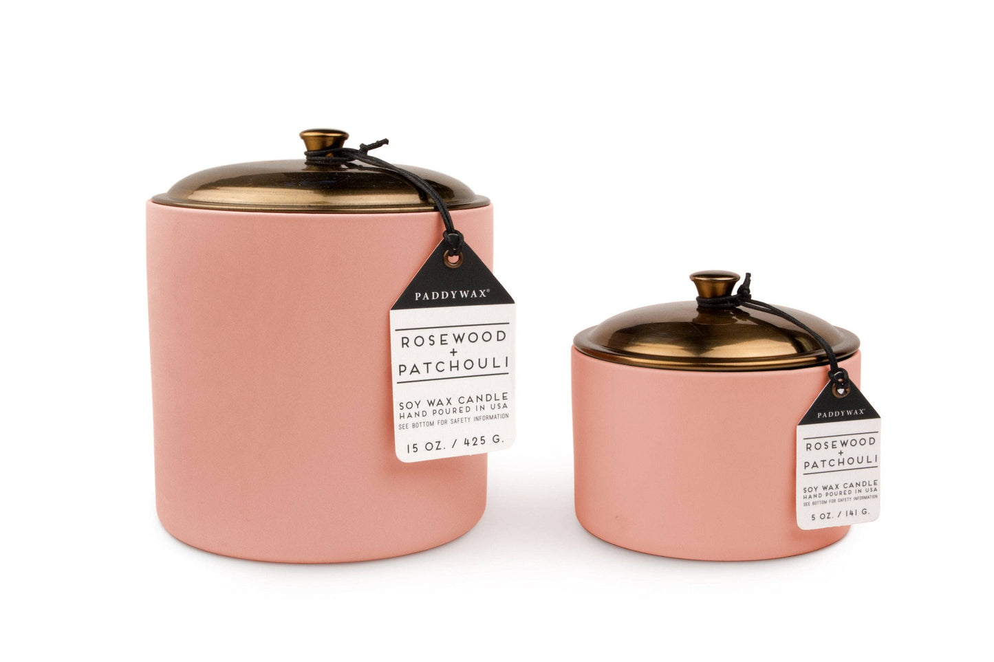 Hygge Ceramic Candle - Blush - Rosewood & Patchouli