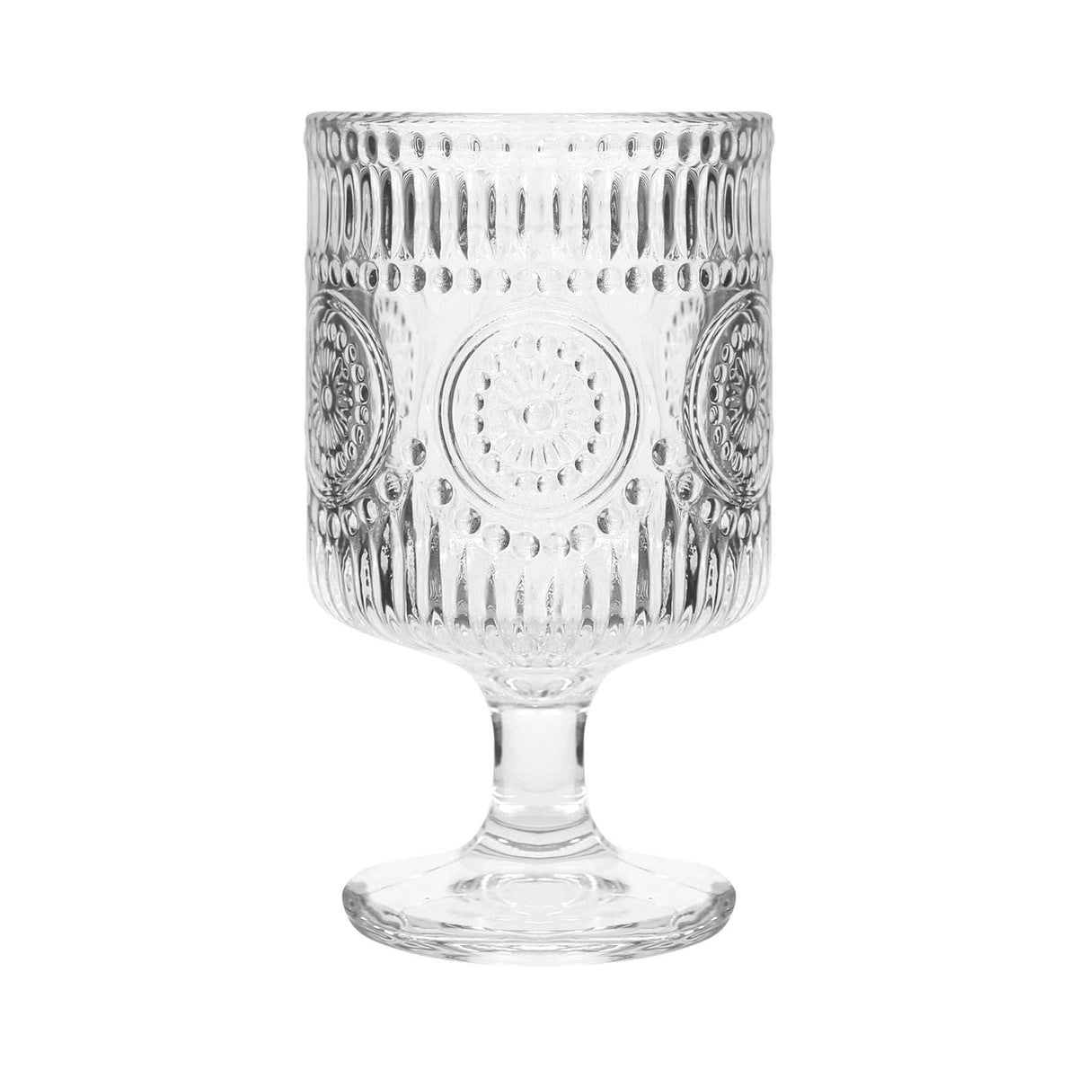 Vintage style wine glass