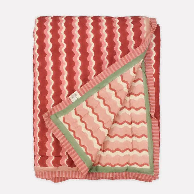 Organic Cotton Quilt  - Whirly Jam