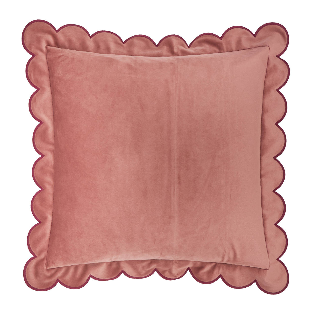 Lil Scallop Velvet Cushion Slipper/Burgundy