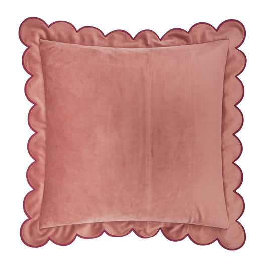 Lil Scallop Velvet Cushion Slipper/Burgundy
