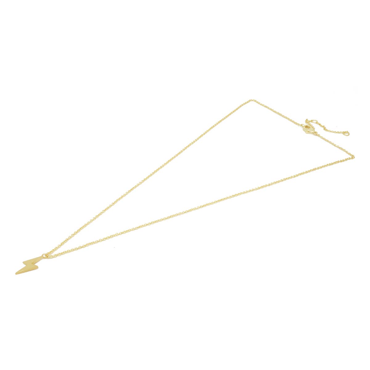 Lightning Strike Necklace in Gold