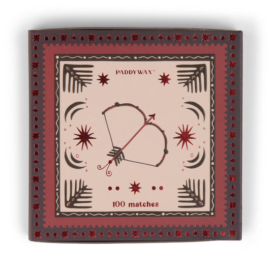 Paddywax Jumbo Boxed Matches  - Bow  Arrow