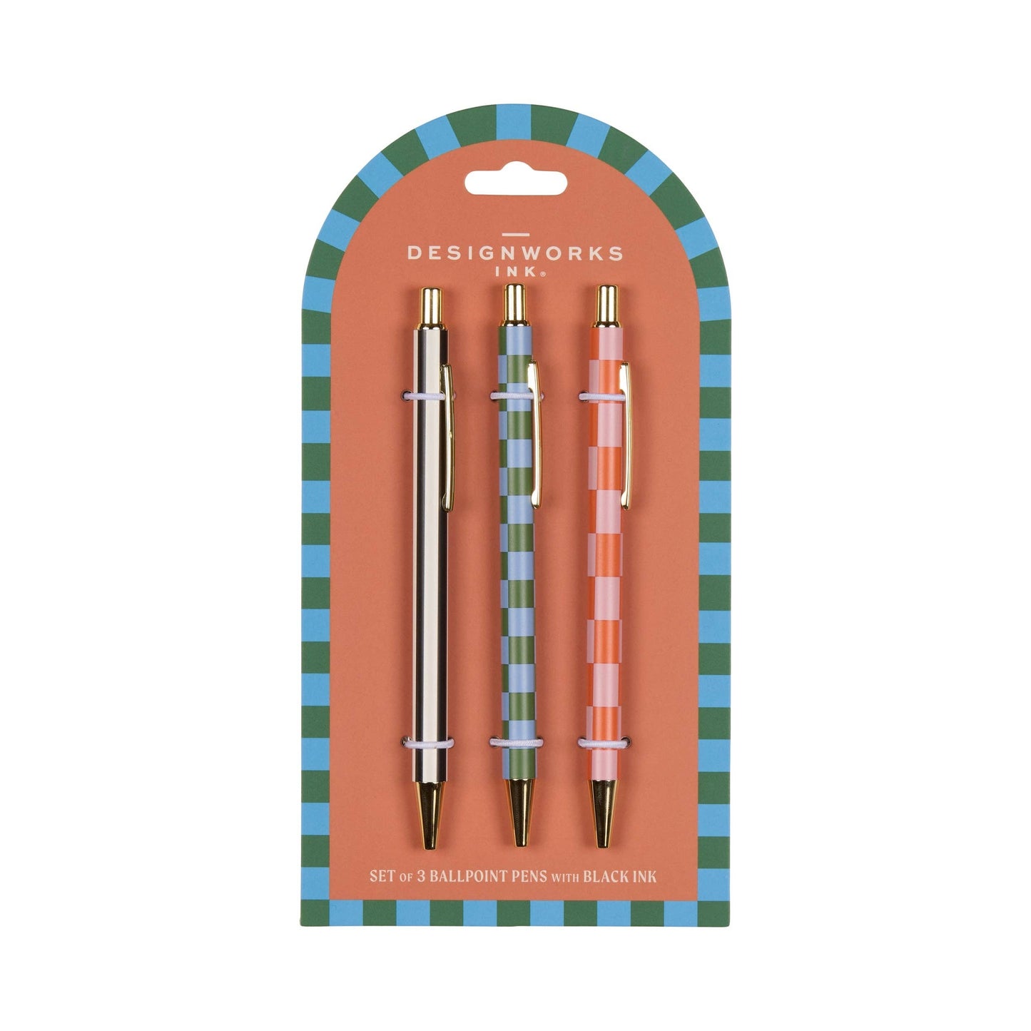 Trioof funky Pens - Stripes  Checks