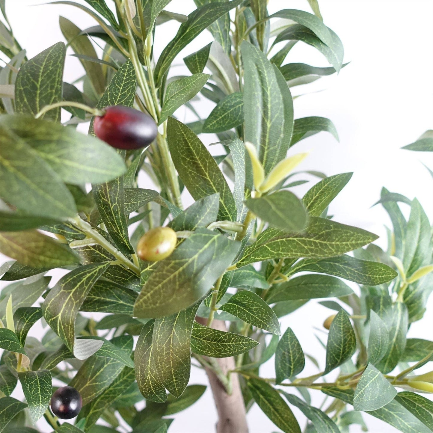 120cm Artificial natural look Olive Tree with wooden trunk