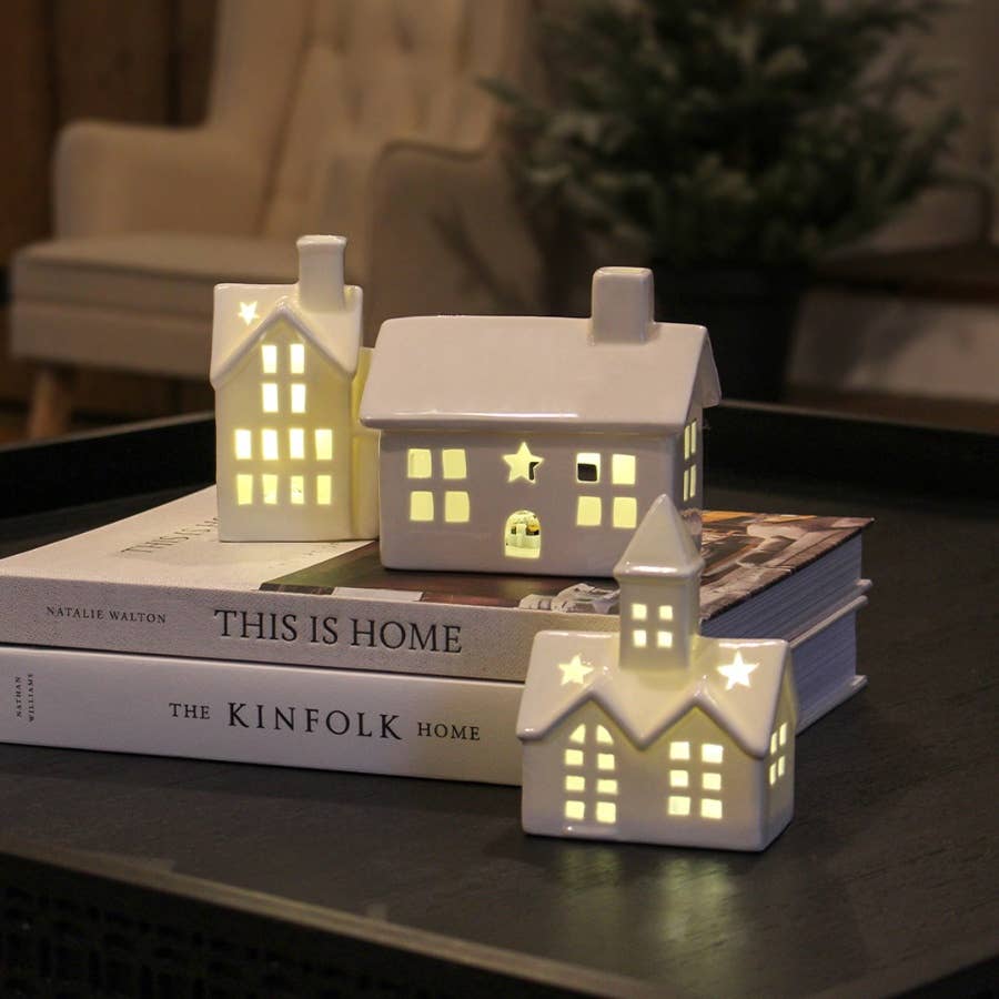LED Ceramic House 12.5cm