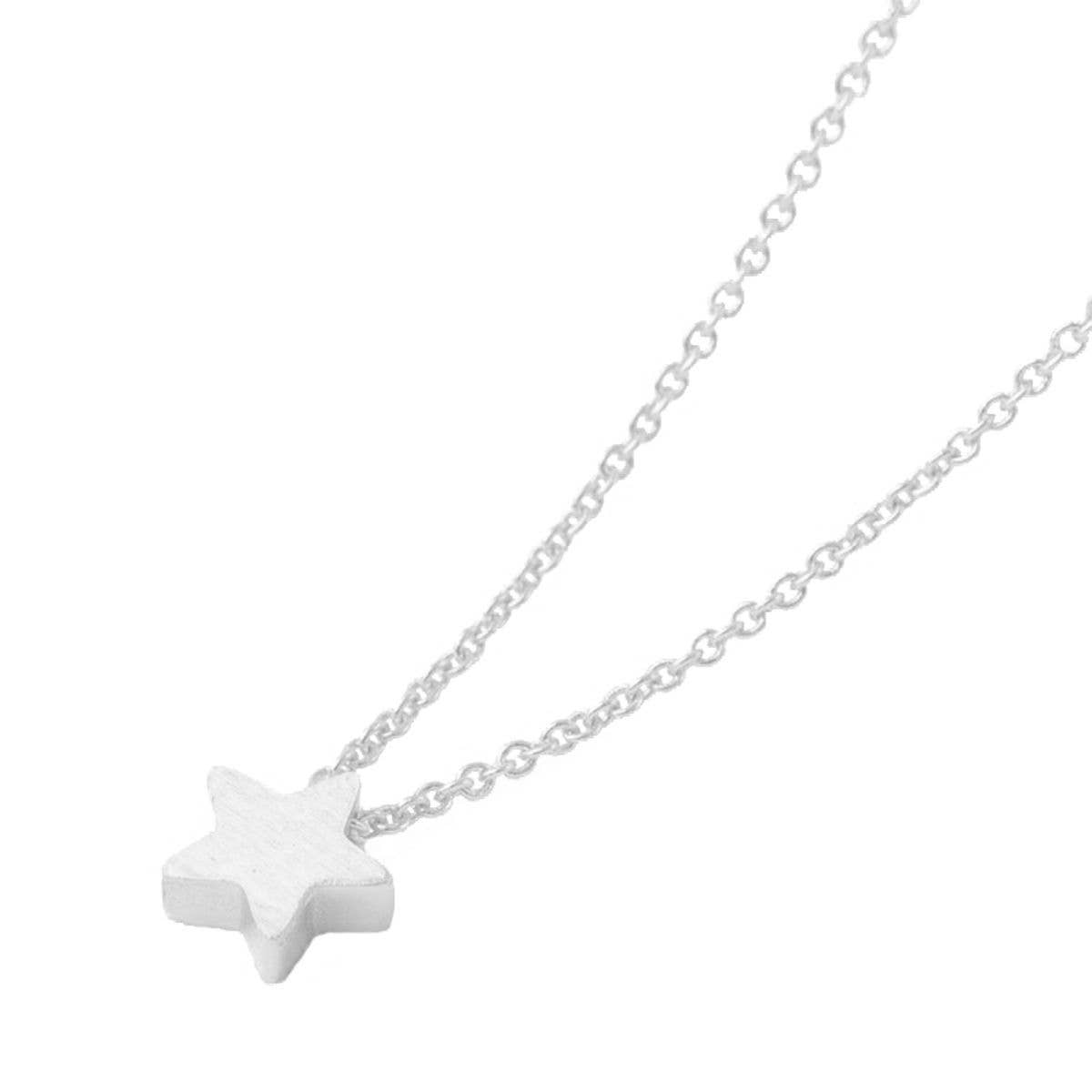 Silver Star Pendant Necklace