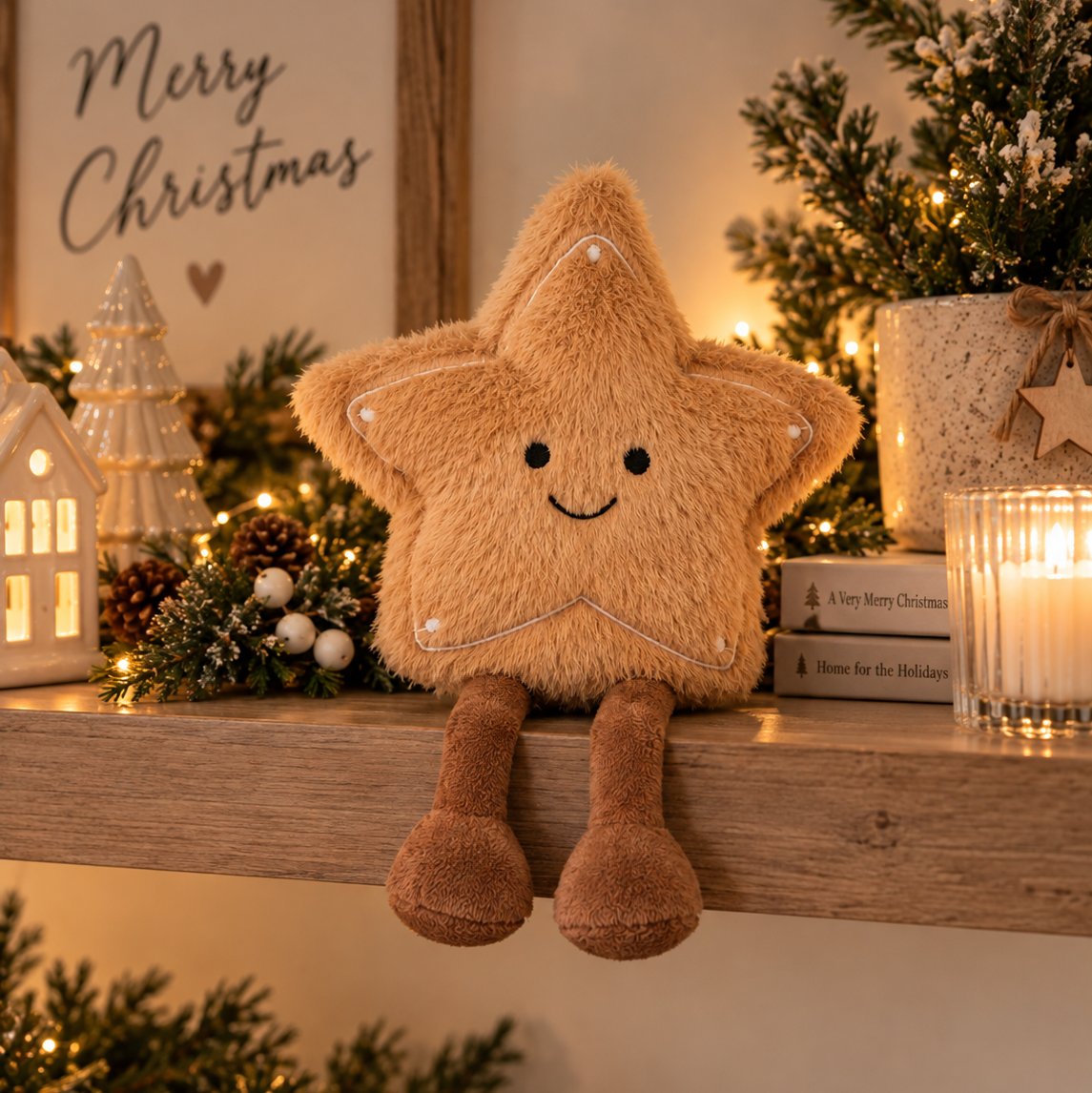 Fluffy Star decoration / plush