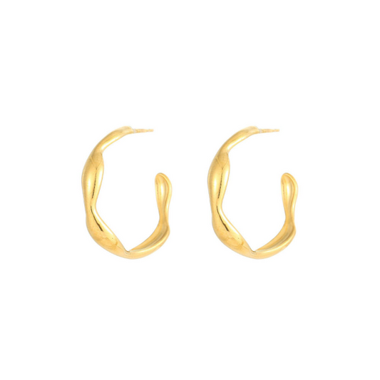 Molten Hoop in Gold