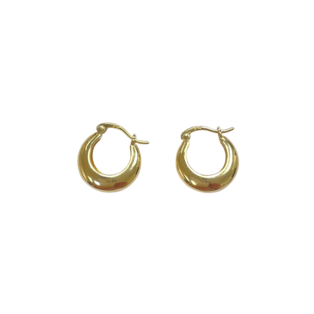 Chunky gold earrings