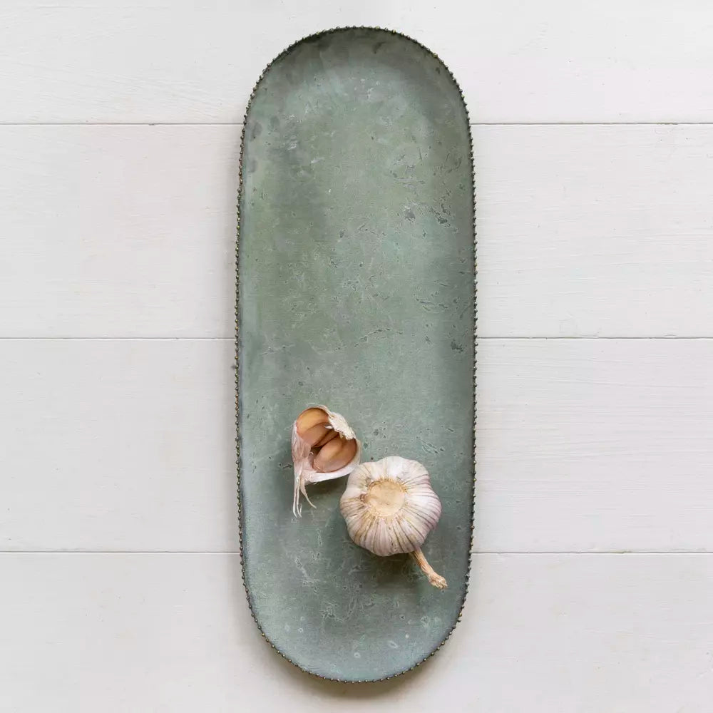 Bathwick Oblong Tray With Beading