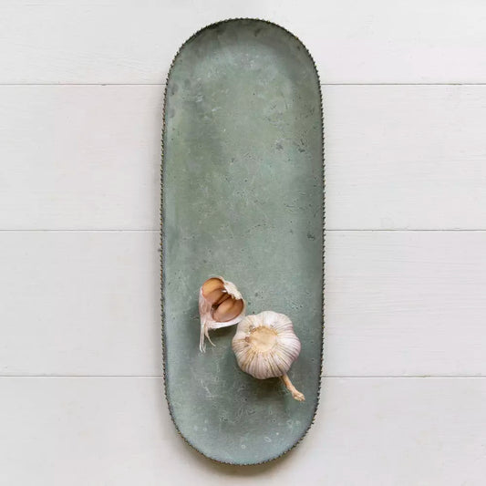 Bathwick Oblong Tray With Beading