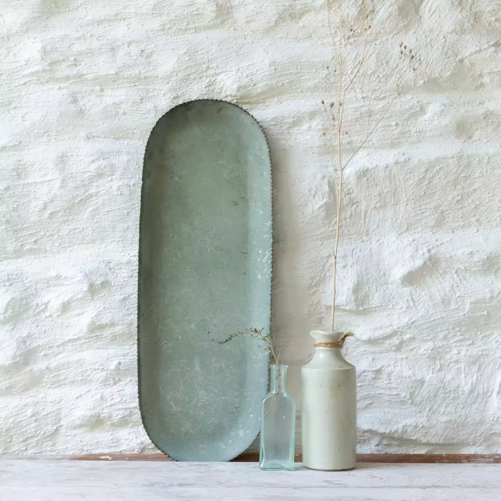 Bathwick Oblong Tray With Beading