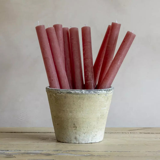 Dusky pink four candle bundle