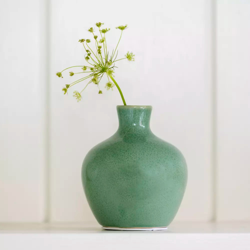 Green bud vase
