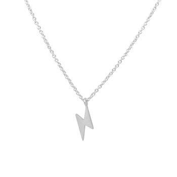 Lightning Strike Necklace in Silver