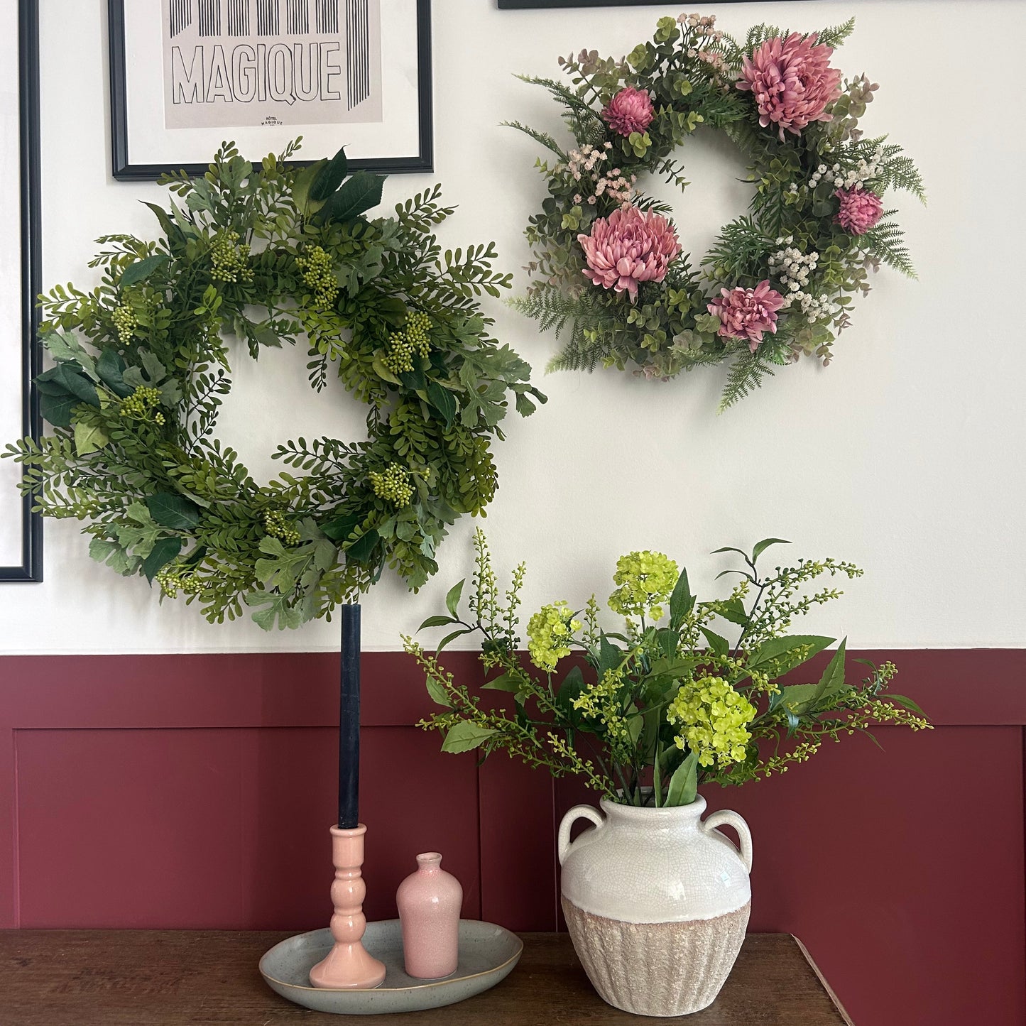 Artificial Wreath Fern Leaf