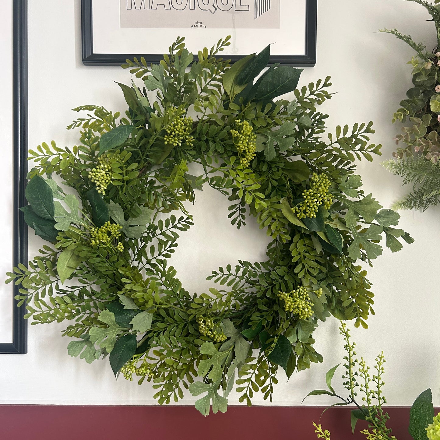 Artificial Wreath Fern Leaf