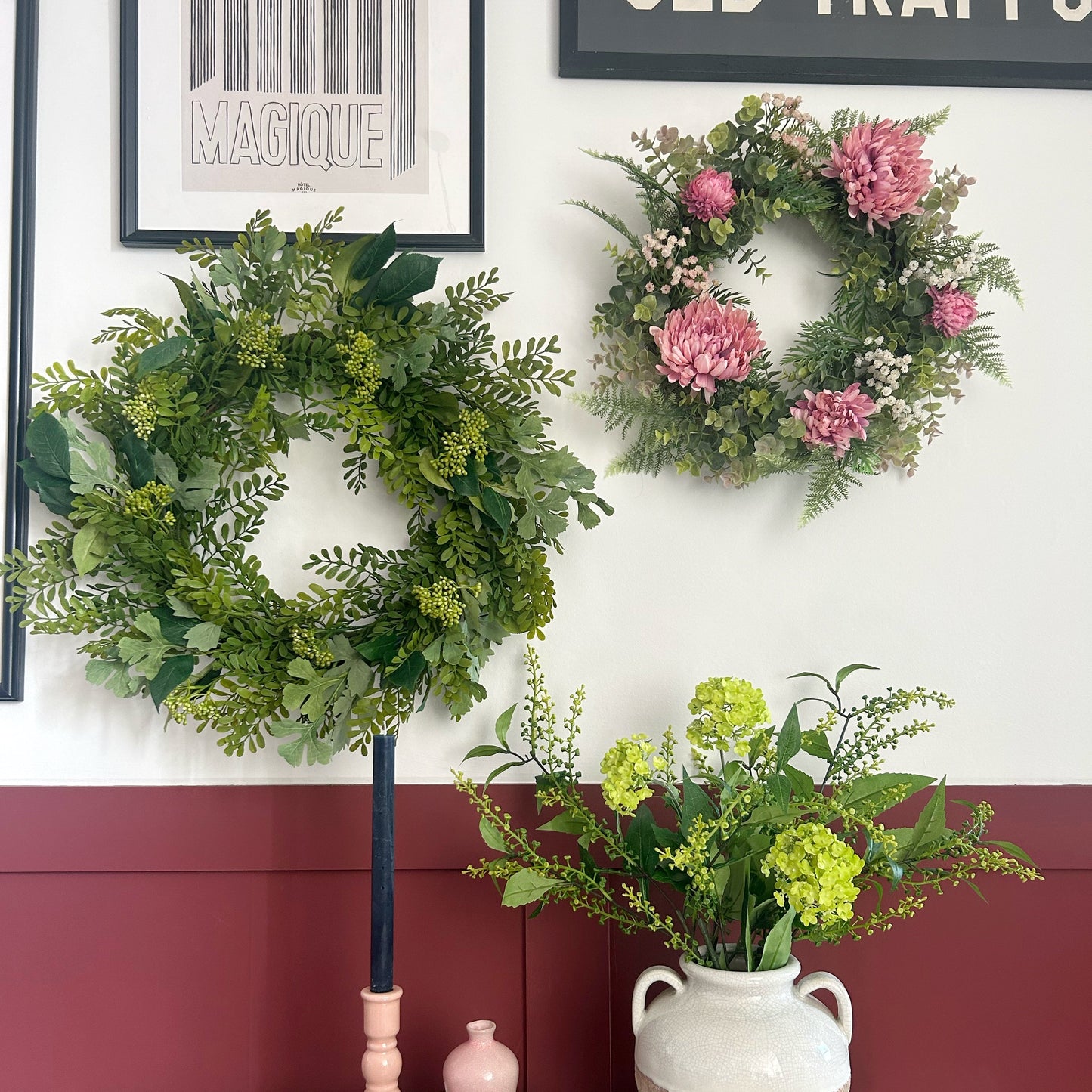 Artificial Wreath Fern Leaf