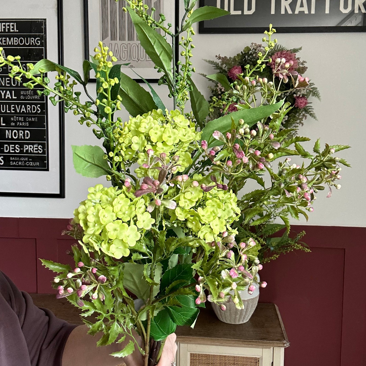 Faux bunch of flowers